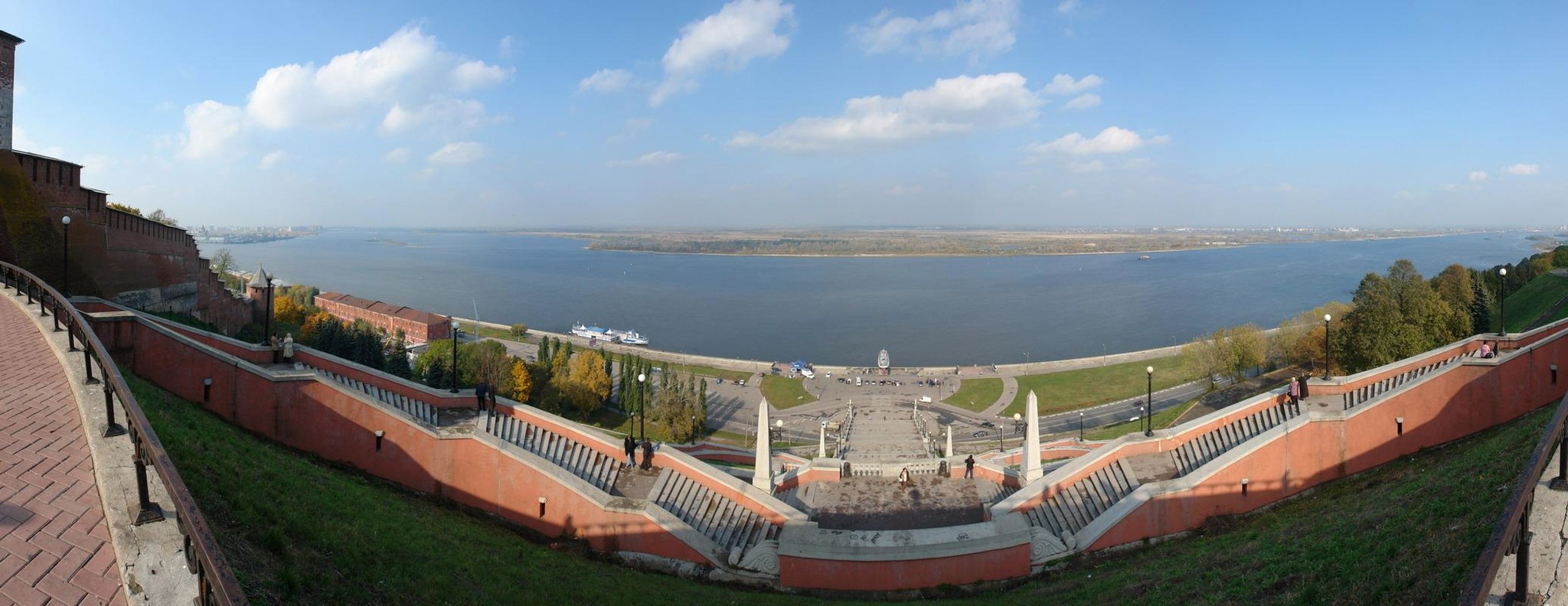 Река Волга Нижний Новгород Чкаловская лестница