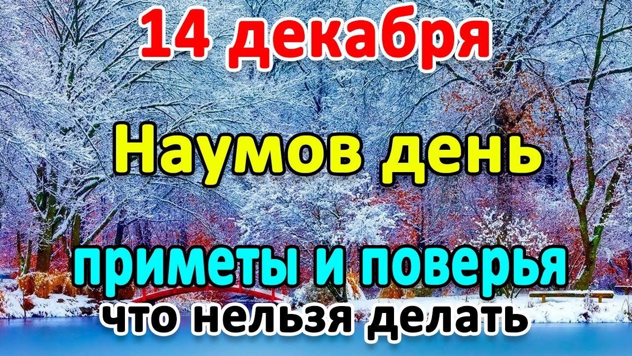 Народные приметы на 14 января