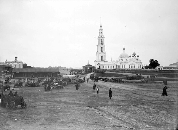 Никольский собор с колокольней в г. Калязин. 1903 г.