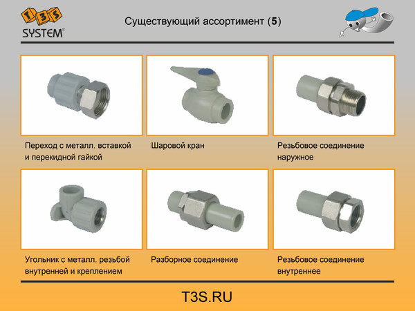 T3S system. Трубы и фитинги полипропиленовые производства Чехия. T3S.ru